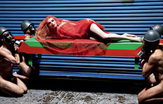 Illustration for article titled Photos Reimagine Breast Milk As A High-Fashion Weapon